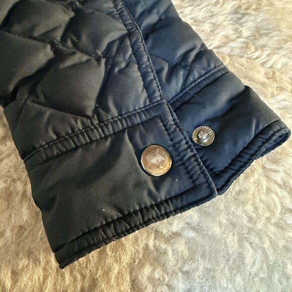 J Crew Lightweight Down Puffer Field Jacket Sz S Womens Navy Downtown Preppy - Picture 9 of 12